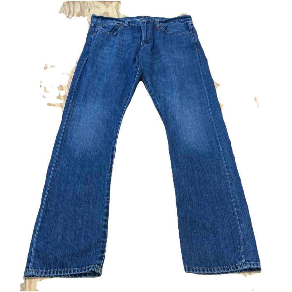 Polo Ralph Lauren Varick Slim Straight Jeans Mens 36x34 (36X33) Blue Preppy